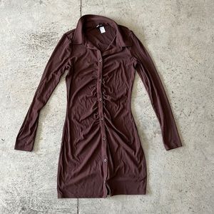 H&M collard button down dress